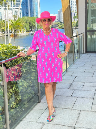 LULU B SEAHORSE BAY ELBOW SLEEVE DRESS LULU-B