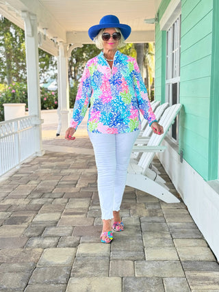 SALINA REEF HALF ZIPPER LULU-B