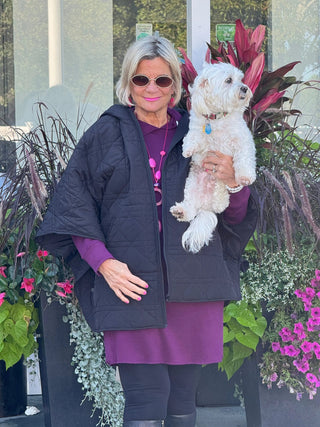 Lulu b kangaroo Cabernet scuba dress LULU-B