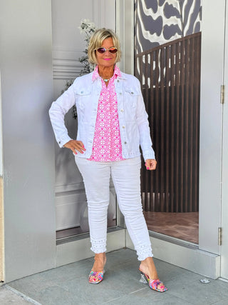 Ethyl Eyelet Elegance Jacket - Delightful ETHYL JEANS