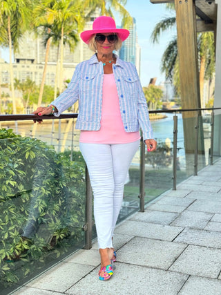 LULU-B CANDY PASTEL SEERSUCKER JACKET LULU-B