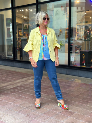 SOUTH BEACH DENIM YELLOW JACKET ETHYL JEANS