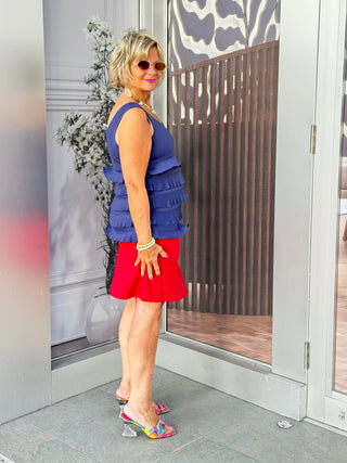 LULU-B CRIMSON RED SKORT LULU-B