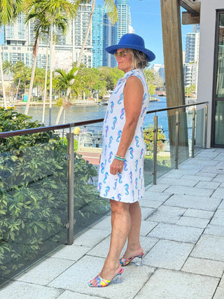 LULU B SHORELINE CHARM ZIPPER SWING DRESS LULU-B