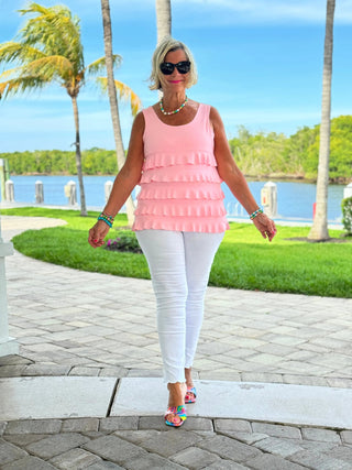 CLEAR PINK CHA CHA TANK LULU-B