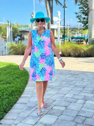 SALINA REEF RUFFLE DRESS LULU-B