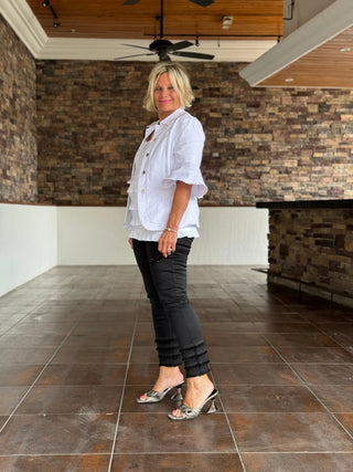 LULU-B SOUTH BEACH BLACK ANKLE PANT LULU-B