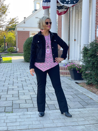 AUBREY PINK ASYMMETRIC TOP LULU-B