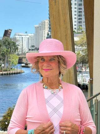 LULU B PINK CHIC MIDI SHIFT MAXI DRESS LULU-B