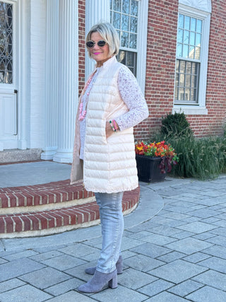 LULU-B BLUSH PUFFER VEST LULU-B