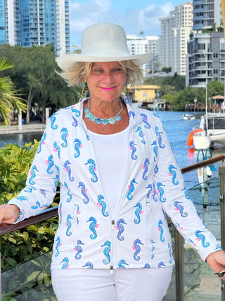 LULU B SHORELINE CHARM FULL ZIPPER JACKET LULU-B