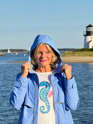 Englander® Rain Jacket Perriwinkle Cathys Place