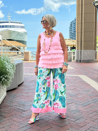 TROPICAL TULIP PALAZZO CATHYS RESORTWEAR