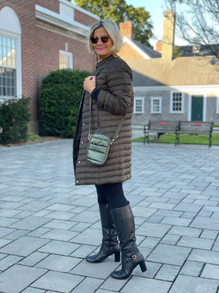 OLIVE LONG PUFFER JACKET LULU-B