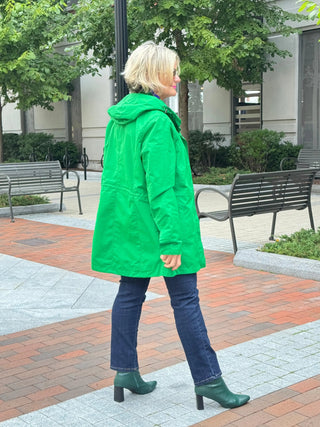 LOGAN GREEN RAINCOAT Cathys Place