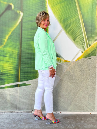 LULU-B SOFT MINT FULL ZIPER JACKET LULU-B