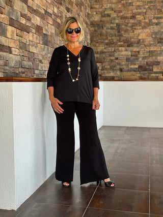 FANCY BLACK PALAZZO Cathys Place