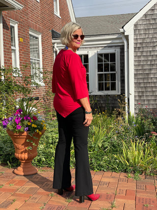 LULU-CRIMSON ASYMMETRIC TOP LULU-B