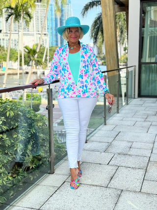 PINK PETALS FULL ZIPPER LULU-B