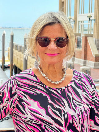 LULU-B PINK SIZZLE ASYMMETRIC TOP LULU-B