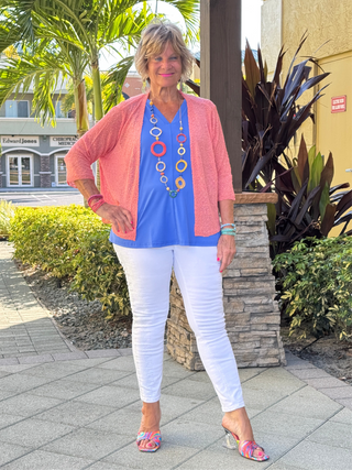 LULU-B SALMON MESH WRAP LULU-B