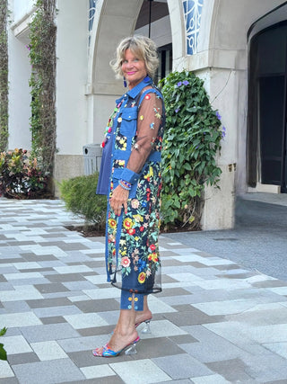 AFTERNOON NAVY LACE JACKET CATHYS RESORTWEAR