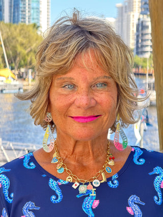 LULU B MIDNIGHT REEF ASYMMETRIC TOP LULU-B