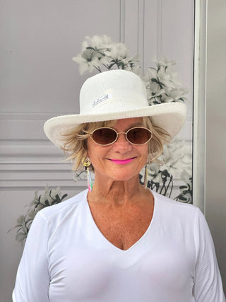 WHITE SLEEVE V NECK LULU-B
