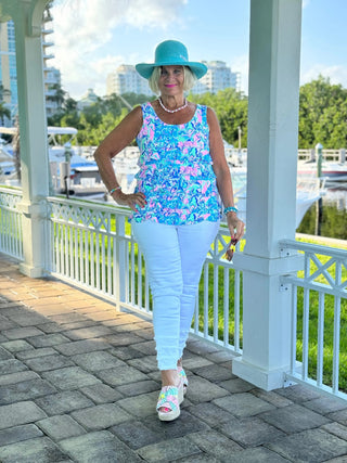 SPLASH OF PINK  CHA CHA TANK LULU-B