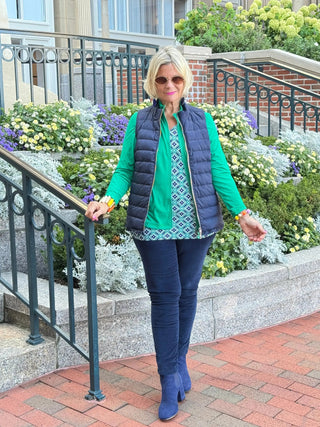 Lulu B Full Emerald Green Zipper Jacket LULU-B