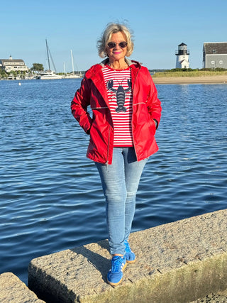 Women's New Englander® Rain Jacket RED Cathys Place