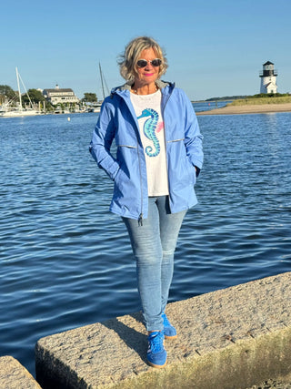 Englander® Rain Jacket Perriwinkle Cathys Place