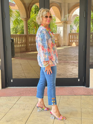 Ethyl Button Cuff Capri - Sincere ETHYL JEANS