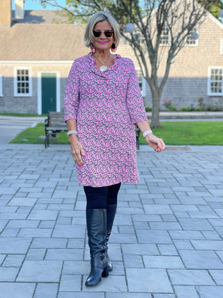 AUBREY PINK RUFFLE SLEEVE DRESS LULU-B