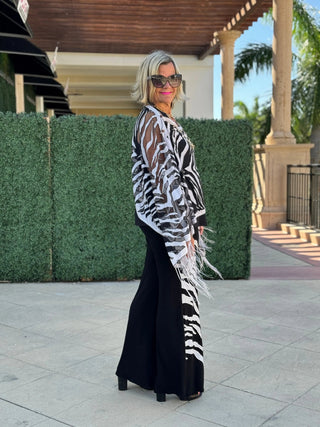 BLACK AND WHITE TIGER PALAZZO KOKOMO