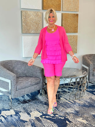 LULU-B HOT PINK 10"SHORTS LULU-B