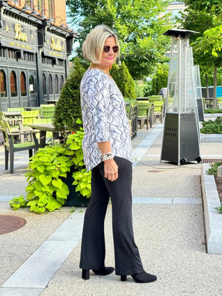 LULU-B WINTER WHITE ASYMMETRIC TOP LULU-B