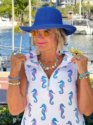 LULU B SHORELINE CHARM ZIPPER SWING DRESS LULU-B