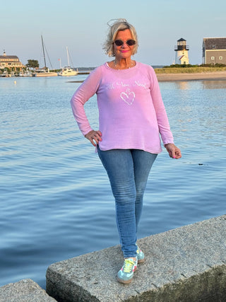 LULU-B LILAC ALL YOU NEED CEW NECK SWEATER LULU-B