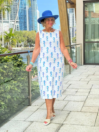 LULU B SHORELINE CHARM MIDI SHIFT MAXI DRESS LULU-B