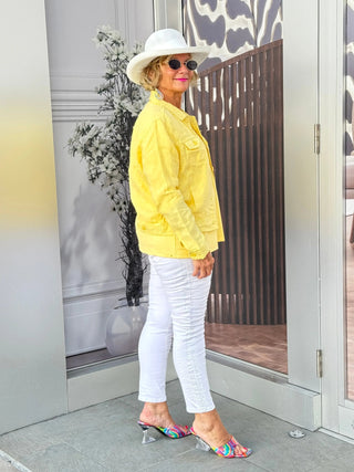KEY WEST LINEN YELLOW JACKET LULU-B