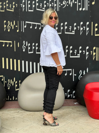 LULU-B SOUTH BEACH BLACK ANKLE PANT LULU-B