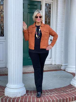 LULU-B COPPER LINEN JACKET LULU-B