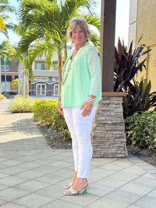 LULU-B HUNTER CLEAR LIME MESH WRAP LULU-B