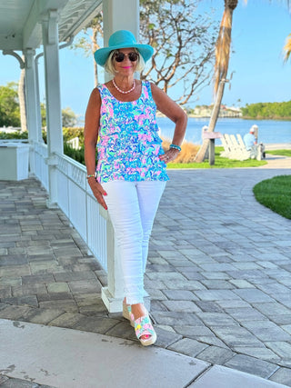 SPLASH OF PINK  CHA CHA TANK LULU-B