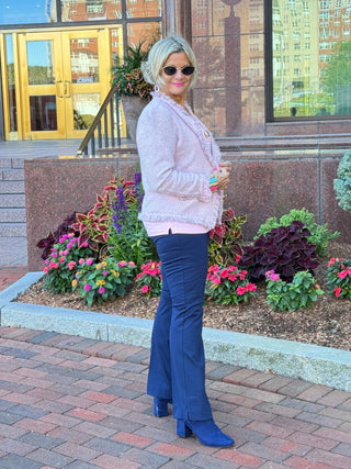 LULU-B CITY LIMIT PINK FRINGE JACKET LULU-B