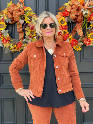 LULU-B  COPPER VELOUR JACKET LULU-B