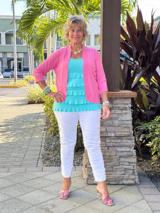 LULU-B PEYTON HOT PINK SHRUG LULU-B