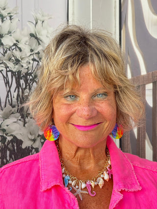 TROPICAL BEACH STARFISH PINK NECKLACE CATHYS RESORTWEAR