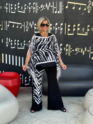 BLACK AND WHITE TIGER PALAZZO KOKOMO